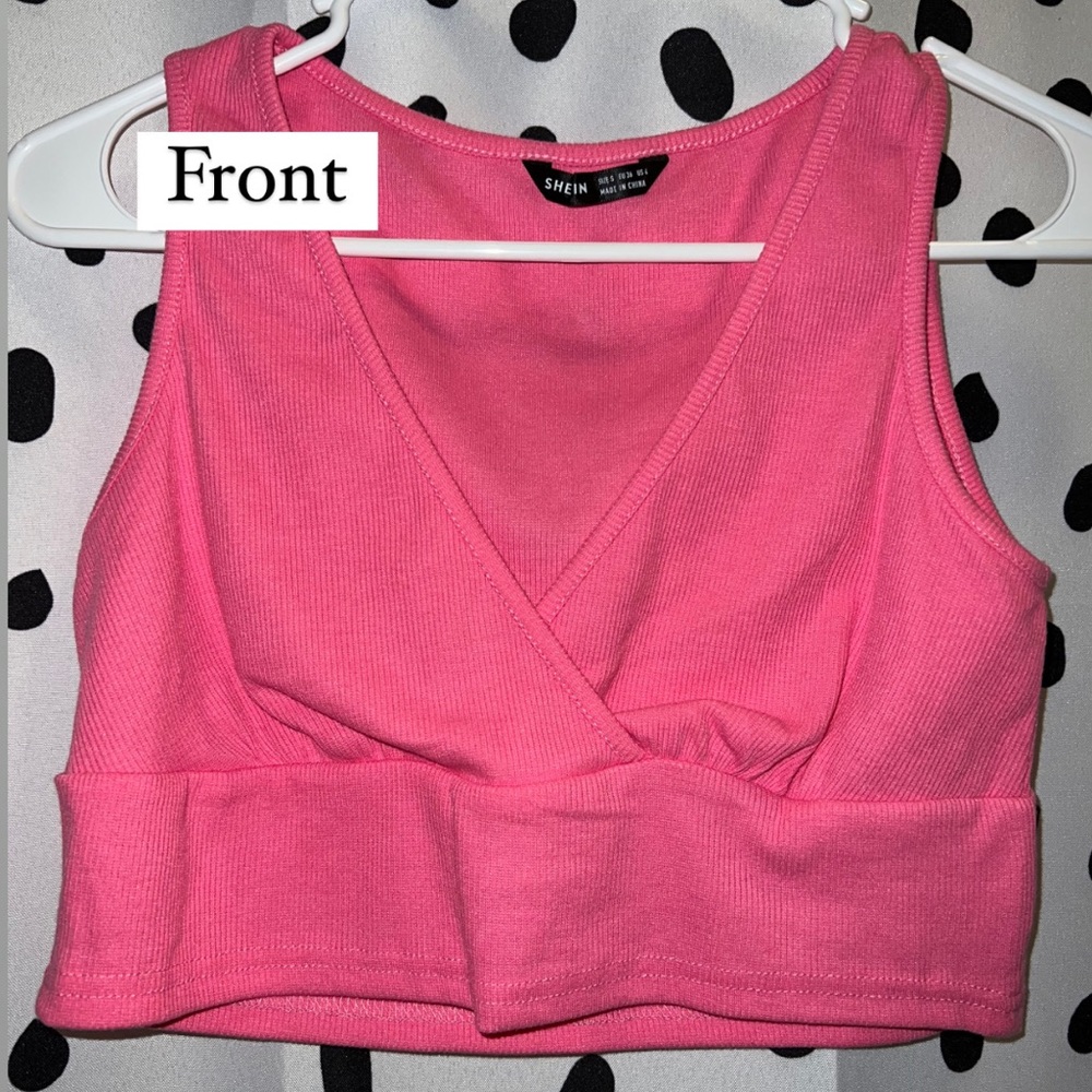 Hot Pink Shein Tank, the color is bright! Size small but fits more like a medium